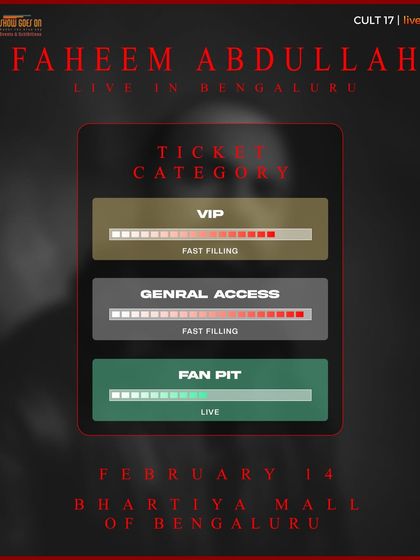 A ticket category update showing VIP and General Access as "Fast Filling." This is a key conversion tactic, visually demonstrating popularity and scarcity to potential ticket buyers.