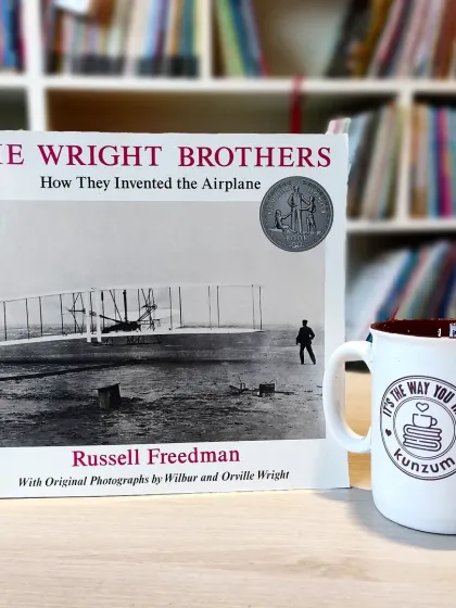'The Wright Brothers' is a Newbery Honor-winning biography that tells the story of the men who invented the airplane, filled with historical photographs.