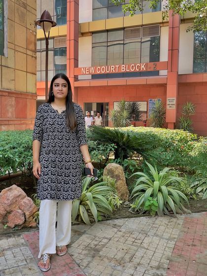 Outside the New Court Block. You have to fight for justice, every single day.