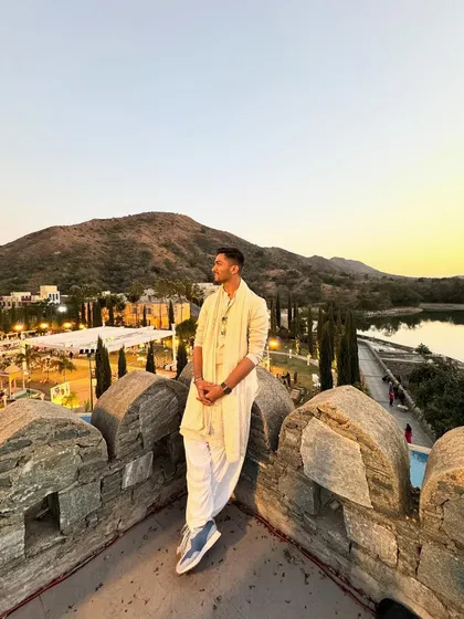 Enjoying the sunset view before my set begins. The location and ambiance are a huge part of the inspiration for the night's music.