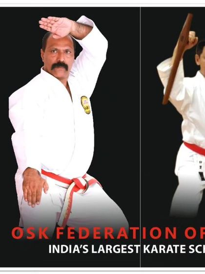 An official poster for the OSK Federation of India. This branding represents our identity as India's largest and most authentic school for Shorin-ryu Shorinkan karate.