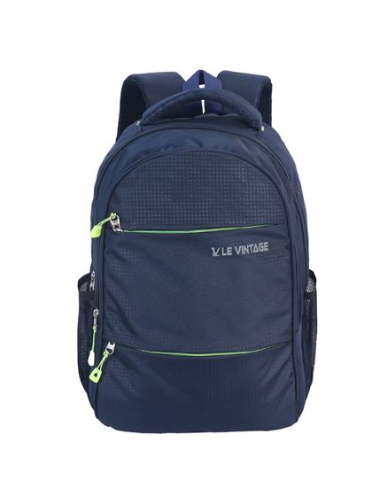 A straight-on front view of a backpack, the perfect primary image for any e-commerce listing.