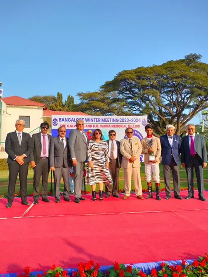 The winning team of the C.M. Varma and B.M. Varma Memorial Million.