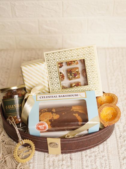 The 'Royal Basket' combines some of our most loved products in a regal leather basket for a truly impressive gift.