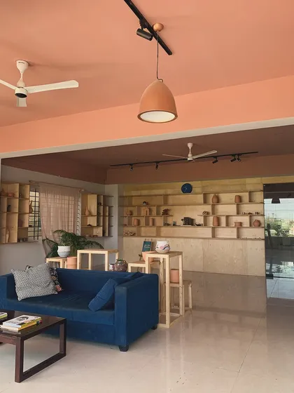 Welcome to our home. We built this studio to be a sanctuary from the noise of the city. It's a warm, light filled space with corners to relax, connect with other artists, and find your focus. Come in, have a cup of tea, and feel the calm settle in.