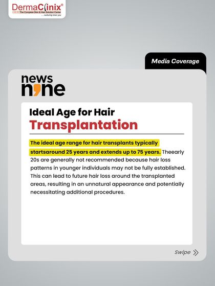 What is the ideal age for a hair transplant? This article explains that the ideal range is typically between 25 and 75 years. We generally do not recommend it for those in their early 20s as hair loss patterns may not be stable.
