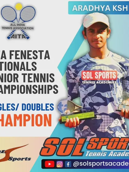 We are incredibly proud to celebrate Aradhya Kshitij's monumental victory, winning both the singles and doubles titles at the prestigious Fenesta Nationals for Boys U18. This is a testament to the elite training and competitive mindset we cultivate.