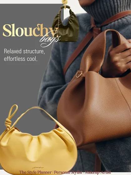 Slouchy bags are all about relaxed structure and effortless cool. They are perfect for a more casual, bohemian-inspired look.
