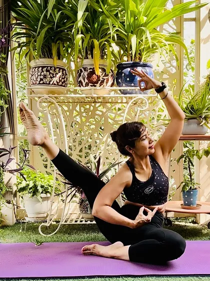 Eka Pada Rajakapotasana II, a variation of One-Legged King Pigeon Pose, is a deep backbend and hip opener. It reminds us of the divine balance within, echoing the wisdom of Lord Shiva, the first yogi.