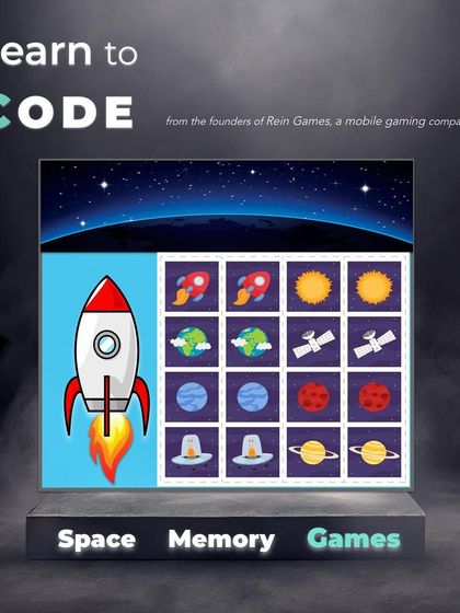 Building a space-themed memory game is a great way to generate interest in astronomy and space exploration. Students learn coding logic while also learning about planets, rockets, and satellites.