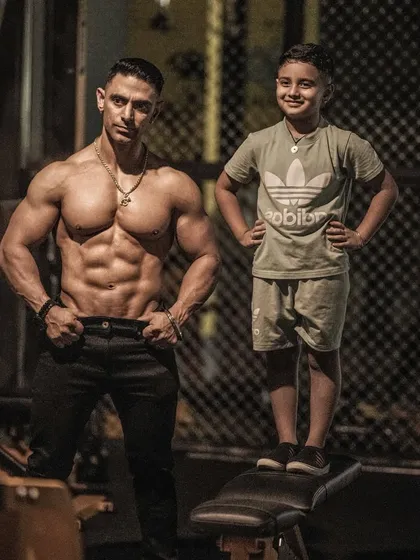 People talk about genetics, but I believe in building habits. I'm not just building muscles; I'm building a legacy of discipline for my son. He doesn't need my abs, he needs the mindset that earned them.
