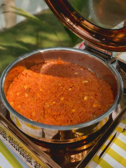 Nothing beats the comfort of warm Gajar ka Halwa. My version of this classic winter dessert is rich, flavourful, and cooked with ghee and nuts, served hot from a traditional copper pot.
