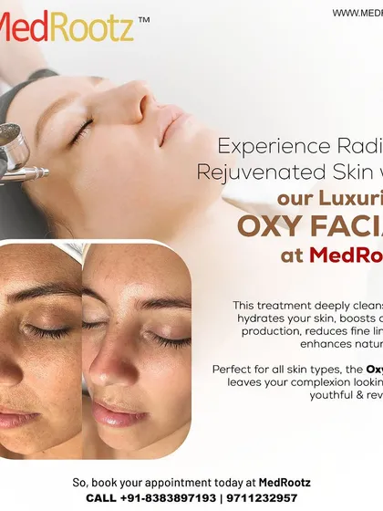 My luxurious Oxy Facial is another excellent option for rejuvenation. This treatment deeply cleanses and hydrates your skin, boosts collagen production, and reduces fine lines, leaving you with a fresh and revitalized complexion.
