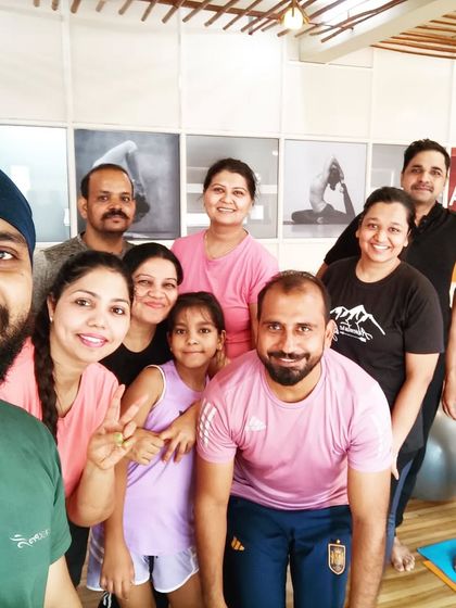 A happy group selfie after a rewarding class. The smiles and sense of camaraderie are what make our community so special.