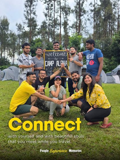 Connect with yourself and with beautiful souls that you meet while you travel. A moment from our welcome to Camp Alpha.
