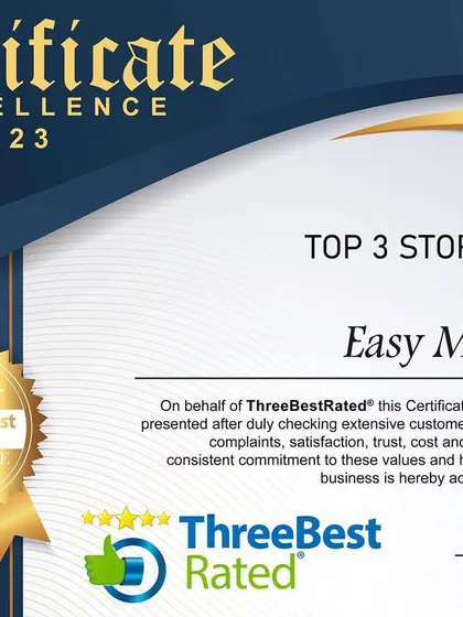 We are honored to receive a Certificate of Excellence from Three Best Rated, recognizing us as one of the top 3 storage units in Noida, UP. This award is a testament to our commitment to quality and customer satisfaction.