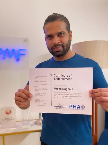 I am grateful for the knowledge and support from the Precision Health Alliance. This Certificate of Endorsement reflects my commitment to using their comprehensive, science-based approach to help my clients.