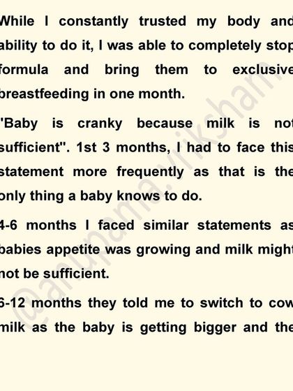 In the first few months, this mom of twins was often told her milk was not enough. But she persevered, trusted her body, and was able to move from formula to exclusive breastfeeding for both her babies within a month.