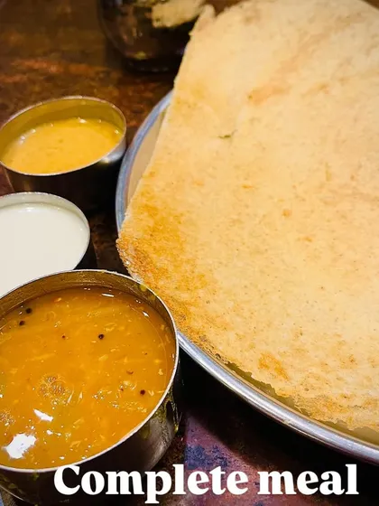 A perfect example of a complete, healthy meal. This South Indian dosa platter is delicious, nourishing, and great for gut health. My meal plans are filled with traditional Indian foods that are both healthy and satisfying.