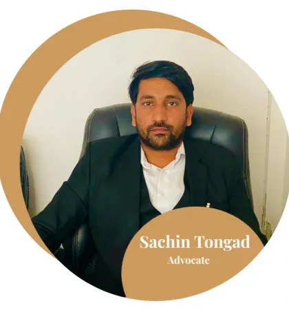 Meet Advocate Sachin Tongad, the dedicated legal professional ready to represent you. We believe in building a personal connection to better understand and fight for your case.