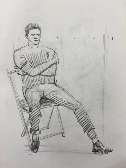 A collection of my figure drawing demonstrations from online classes and practice sessions. Each sketch is an opportunity to study the human form, capturing different poses, gestures, and scenes from daily life.