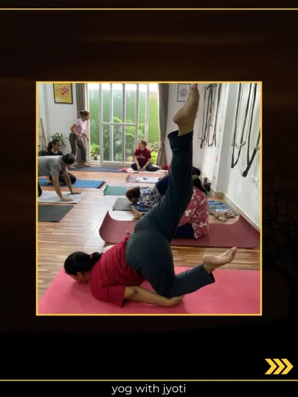 A beautiful expression of an advanced forearm stand variation, demonstrating balance and strength.