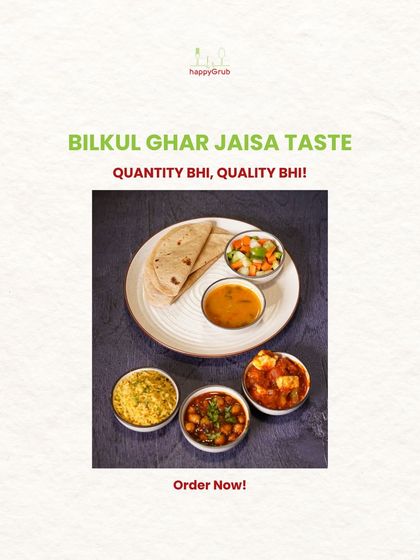 We promise a taste that's *bilkul ghar jaisa* (just like home). You get both quantity and quality, with a variety of dishes in every meal to ensure you're full and satisfied.