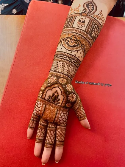 A full arm design created for the Gudi Padwa festival, featuring traditional motifs perfect for any celebration.