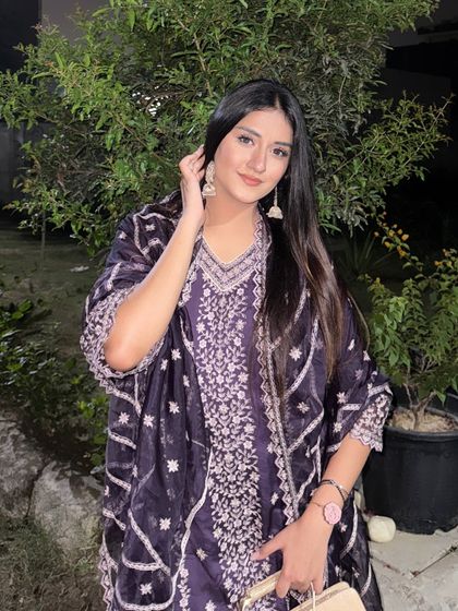 A smiling portrait in my traditional Punjabi suit, ready for Diwali celebrations.