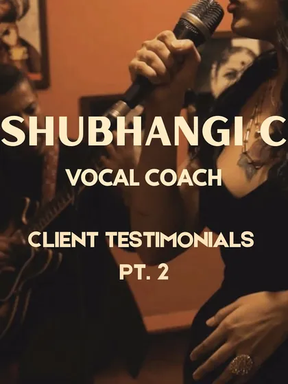 A title card for the second part of my client testimonials. It's an honor to share the kind words from these hardworking artists.