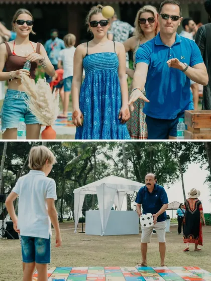 More snapshots of fun from our welcome parties and carnivals, filled with games, laughter, and happy guests.