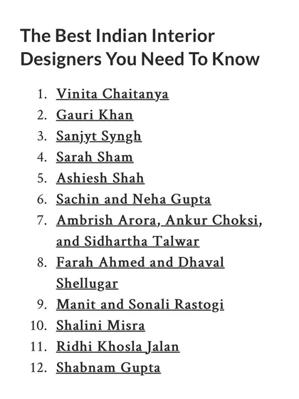We were humbled to be named among 'The Best Indian Interior Designers You Need To Know' by AD Middle East. This international recognition reinforces our commitment to creating globally relevant work rooted in a diverse design heritage.