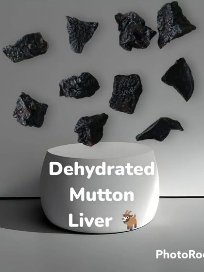 For a different flavor, I offer dehydrated mutton liver treats. These are rich in vitamins and minerals, making them a nutrient-dense snack.