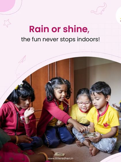 Rain or shine, the fun never stops indoors. Our indoor play areas are perfect for organized activities and feature equipment that meets international safety standards, with lead-free, non-toxic toys.