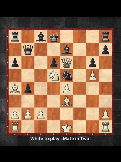 It's White to play and checkmate in two moves. This puzzle requires you to look for unconventional moves.