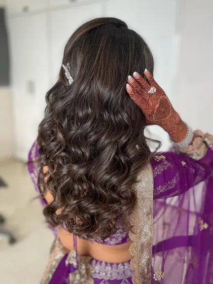 A close-up of the curls, showing their beautiful shape.