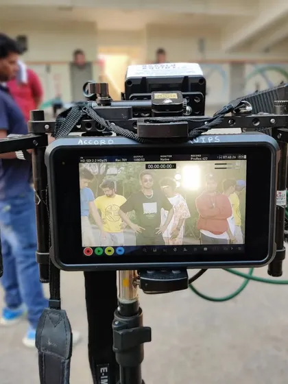 A behind-the-scenes look from the monitor during the Hardik Pandya brand shoot. This shows a glimpse of the technical side of our work, ensuring every shot and every move is perfect for the final cut.