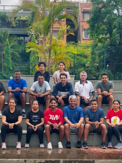 My morning batch power team after a great outdoor session. I love taking workouts outside to mix things up and build a strong community spirit.