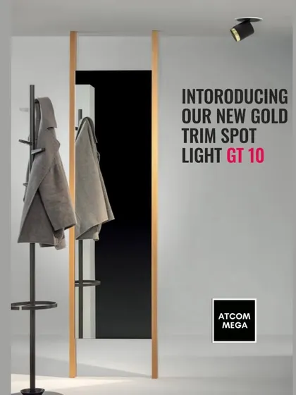 Introducing our new Gold Trim Spot Light, the GT 10. This fixture adds a touch of luxury to accent lighting and is available in a range of wattages to suit your needs.
