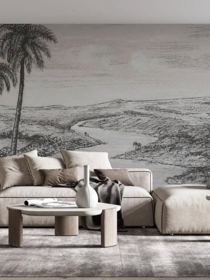 House360.in - Residential Wallpaper & Wall Mural Services Living Room Statements photo 9