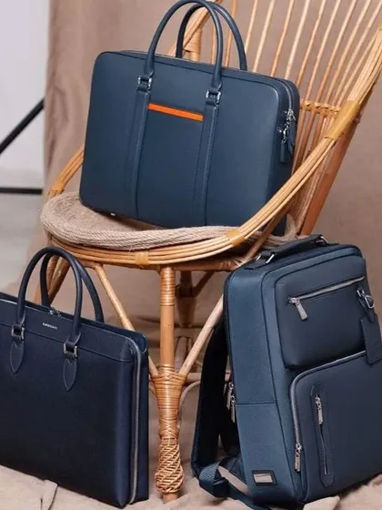 Our lifestyle product photography places your items in beautifully styled, aspirational settings. This shot of premium leather bags highlights their quality and function, appealing directly to the target consumer's lifestyle.