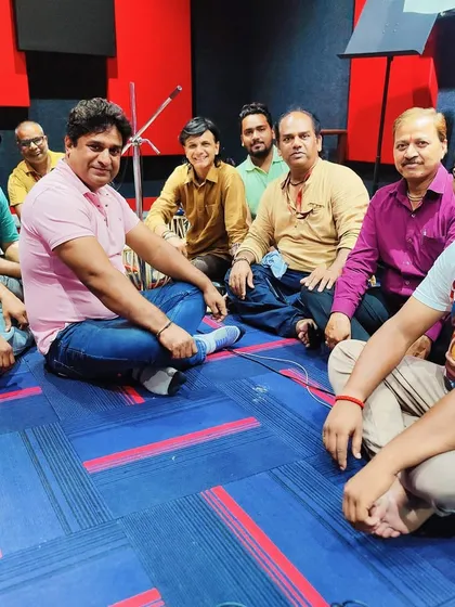A group photo after a successful recording session with a team of talented musicians. Collaboration is the heart of creating great music, and I enjoy working with artists from various backgrounds.