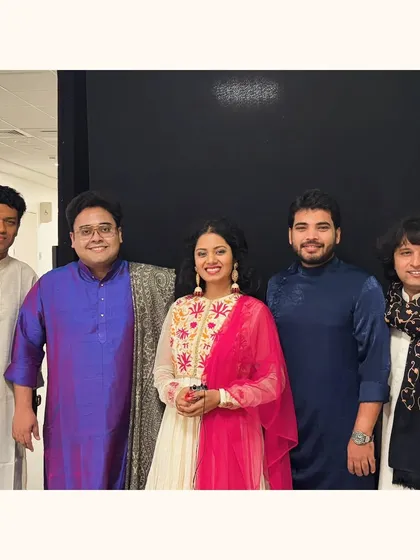 A post-show picture with my fellow artists at the NMACC. Thank you Indrayuddh da for having me on board.