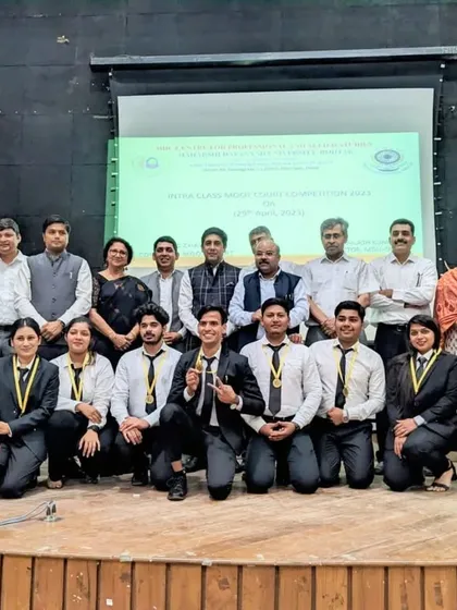 A proud moment with the winners of the competition. Their success is a reflection of their dedication and the quality of their legal education.