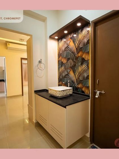 Bizzoppo - Residential Interior Design & Execution Elegant Living, Dining & Pooja Spaces photo 5