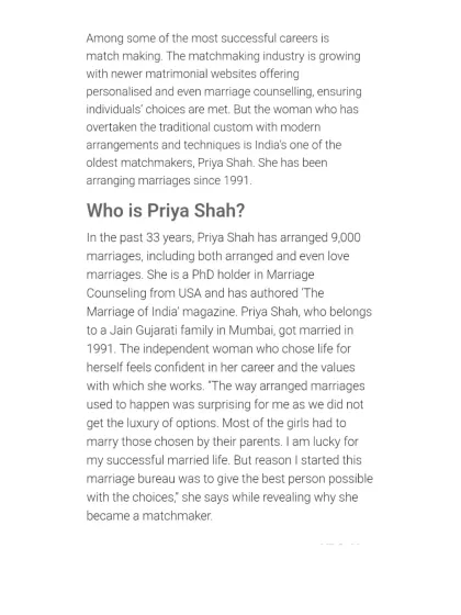 DNA India has highlighted my journey of arranging over 9,000 marriages and pioneering speed-dating events in India. The articles note the praise I've received from iconic figures like Dhirubhai Ambani and Ratan Tata for my contribution to the field.