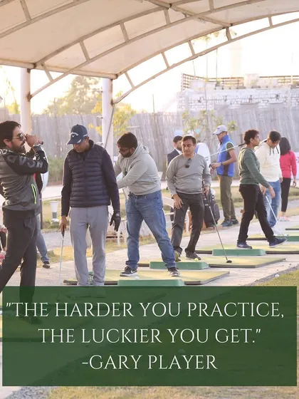 "The harder you practice, the luckier you get." Our facility is the perfect place to put in the hours and improve your game.