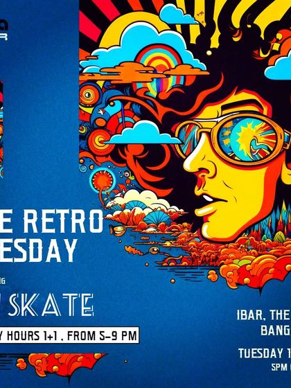 "The Retro Tuesday" flyer for my set at I-Bar, The Park, Bangalore, where I played a special set of commercial retro hits.
