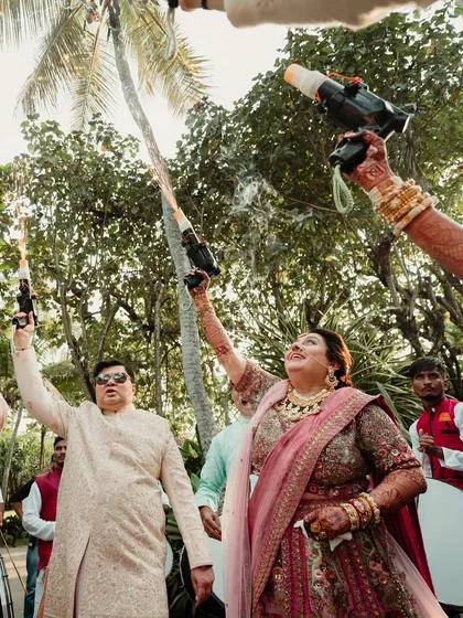 Even the parents couldn't resist the energy of the Baraat, joining in the celebration with money guns and non-stop dancing.