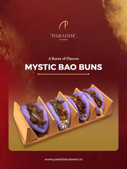 We love to innovate with our Mystic Bao Buns. These vibrant, fluffy buns are filled with a burst of exciting flavors, showcasing our passion for blending global trends with our unique culinary style. It's a dish that gets guests talking every time.